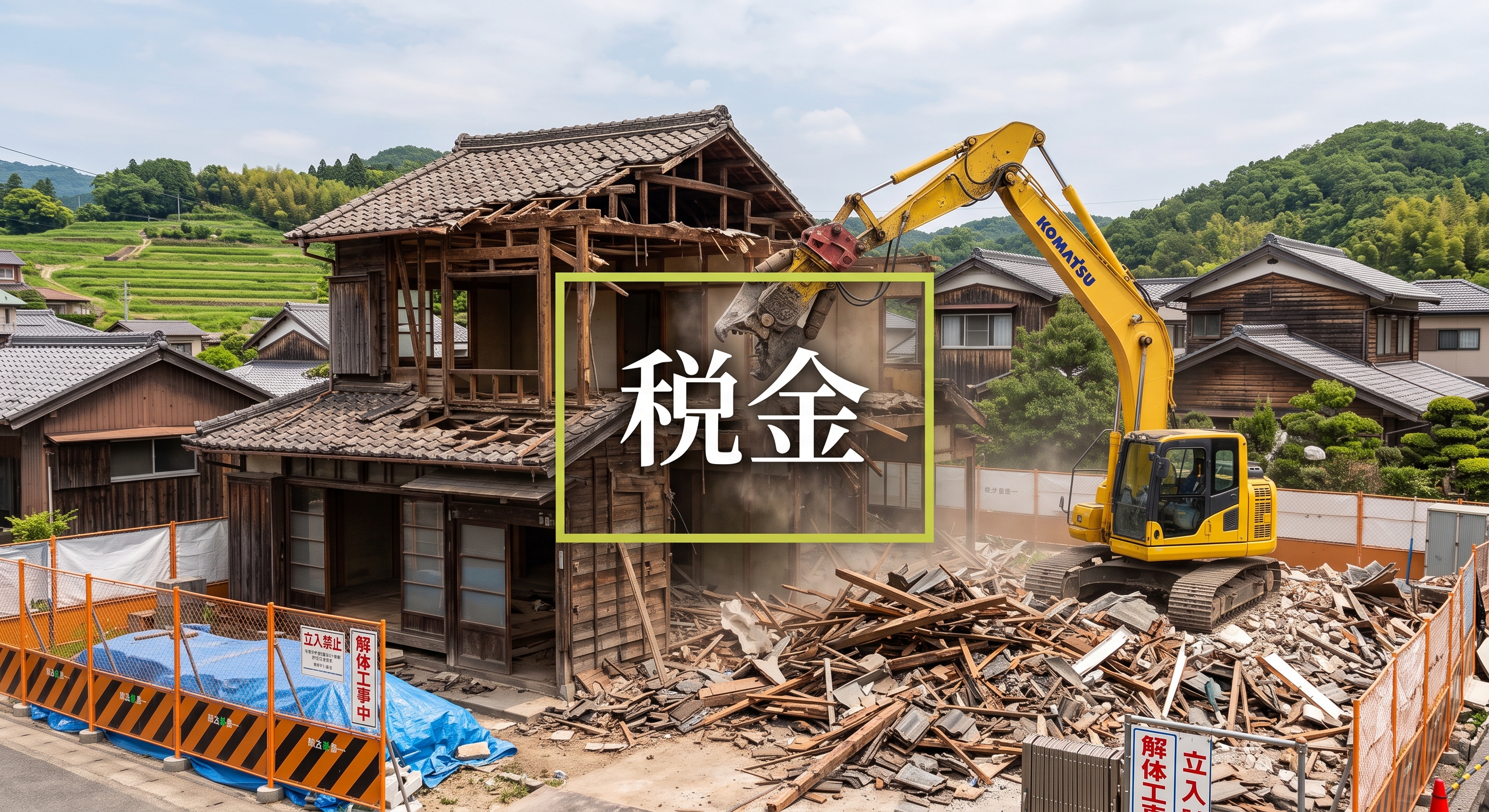 空き家解体後の損をしない税金の知識のイメージ画像